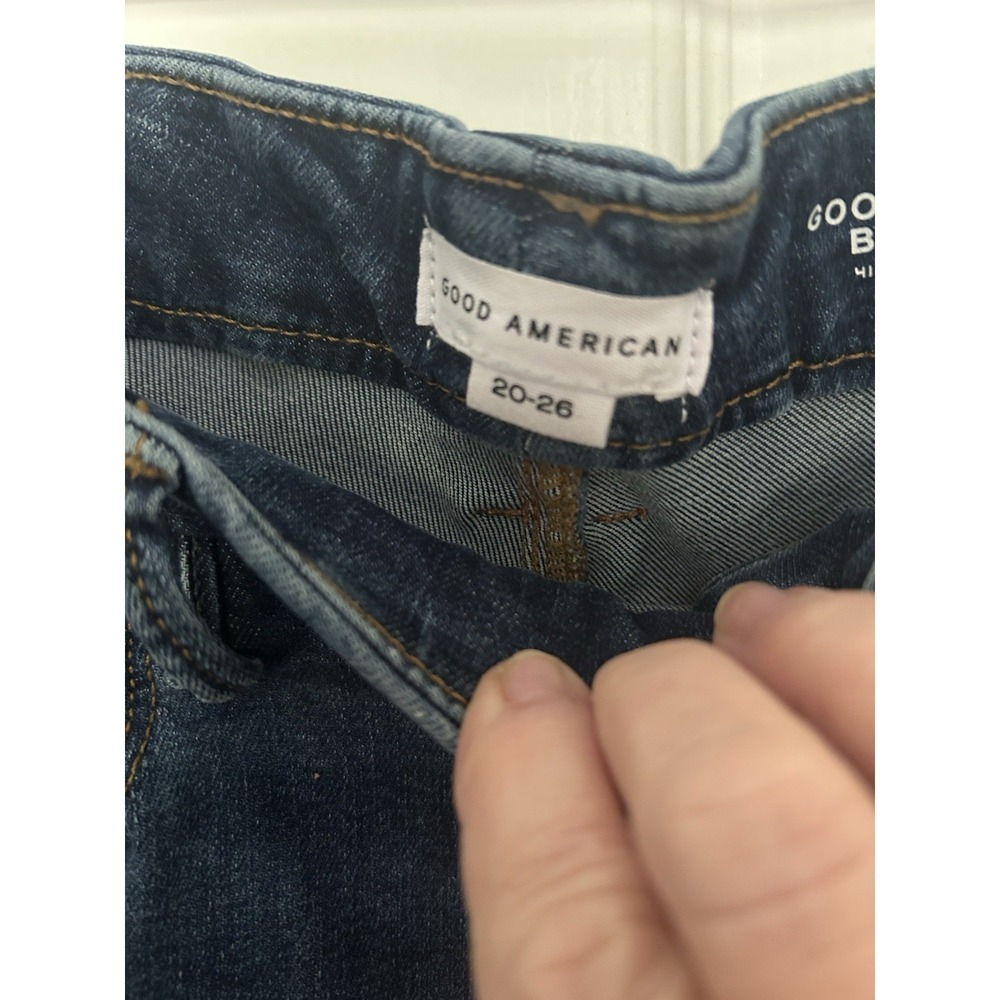 NWT Good American Women's Jeans Classic Slim Bootcut Size 20-26 Inseam In Pics - Picture 5 of 9